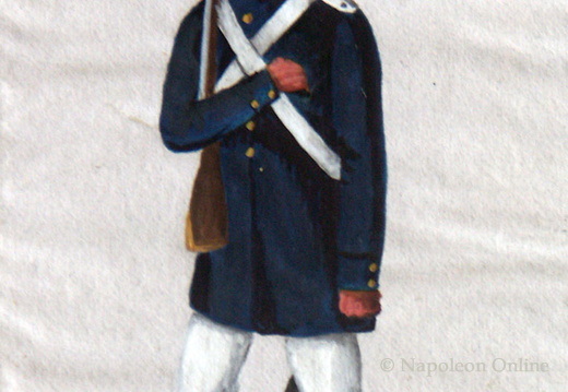 Preußen - Landwehr, Soldat der Pommerschen Landwehr-Infanterie am 12.6.1814