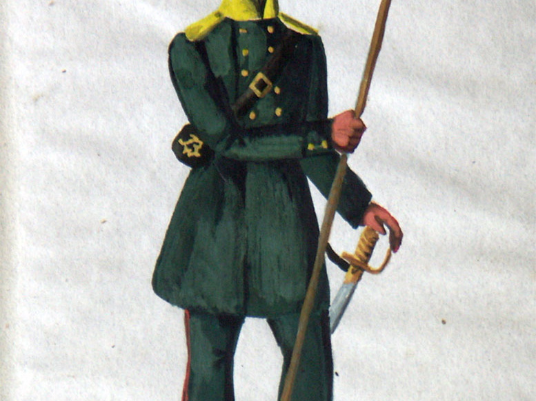 Preußen - Landwehr, Freiwilliger Jäger der schlesischen Landwehr-Kavallerie am 19.6.1814
