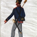 Preußen - Artillerie zu Fuß, Fahrer der Brandenburgischen Artillerie-Brigade am 17.6.1814