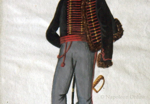 Preußen - Husar vom Schlesischen National-Kavallerie-Regiment am 19.6.1814