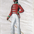 Hannover - Infanterie, Soldat vom Feldbataillon von Bennigsen am 11.7.1814