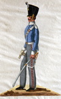 Preußen - Dragoner vom 1. Westpreußischen Dragoner-Regiment am 15.8.1814