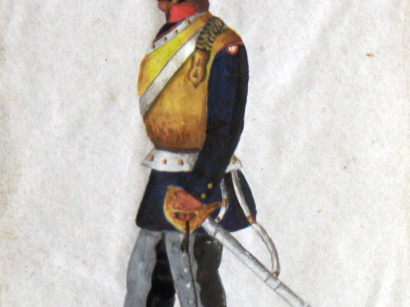 Preußen - Kürassier vom Brandenburgischen Kürassier-Regiment am 5.2.1815