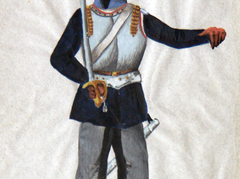 Preußen - Kürassier vom Ostpreußischen Kürassier-Regiment Großfürst Constantin von Russland am 6.2.1815