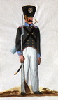 Preußen - Pioniere, Mineur vom Mansfelder Pionier-Bataillon am 19.4.1815