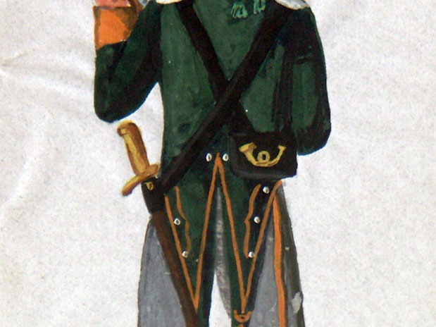 Preußen - Infanterie, (Freiwilliger) Jäger am 20.4.1815