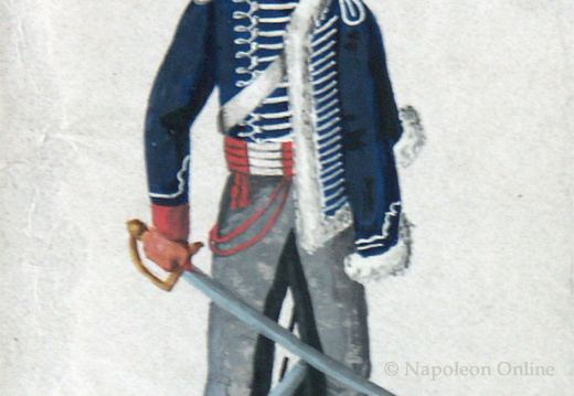 Preußen - Husar vom Brandenburgischen Husaren-Regiment am 29.4.1815