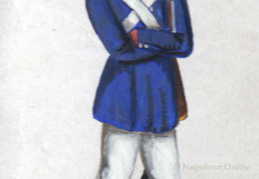 Preußen - Landwehr, Soldat der Kurmärkischen Landwehr-Infanterie am 10.5.1815