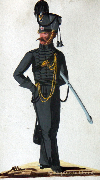 Hannover - Husaren, Freiwilliger Jäger vom Husaren-Regiment Bremen-Verden am 13.5.1815