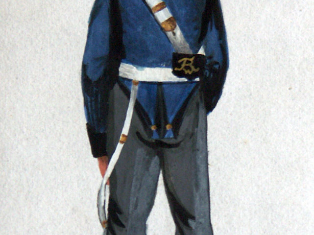 Preußen - Dragoner vom Brandenburgischen Dragoner-Regiment Prinz Wilhelm von Preußen am 26.5.1815