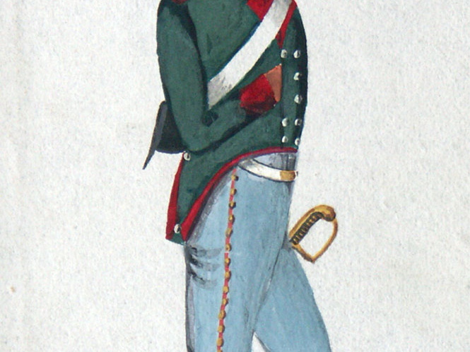Preußen - Dragoner, Freiwilliger Jäger des Dragoner-Regiments Königin am 26.5.1815