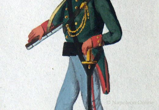 Preußen - Infanterie, Freiwilliger Jäger des Leib-Infanterie-Regiments am 12.7.1815
