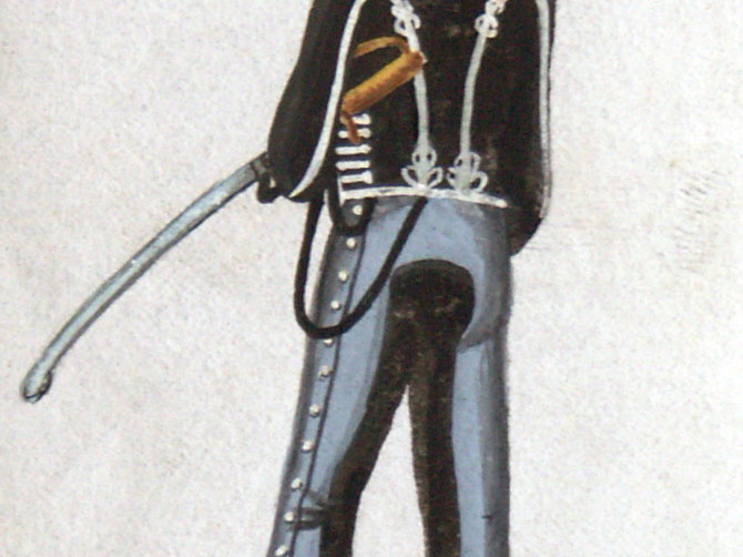 Preußen - Husar oder Ulan vom 8. Ulanen-Regiment am 20.8.1815