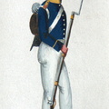 Preußen - Landwehr, Soldat des 4. Schlesischen Landwehr-Infanterie-Regiments am 21.8.1815
