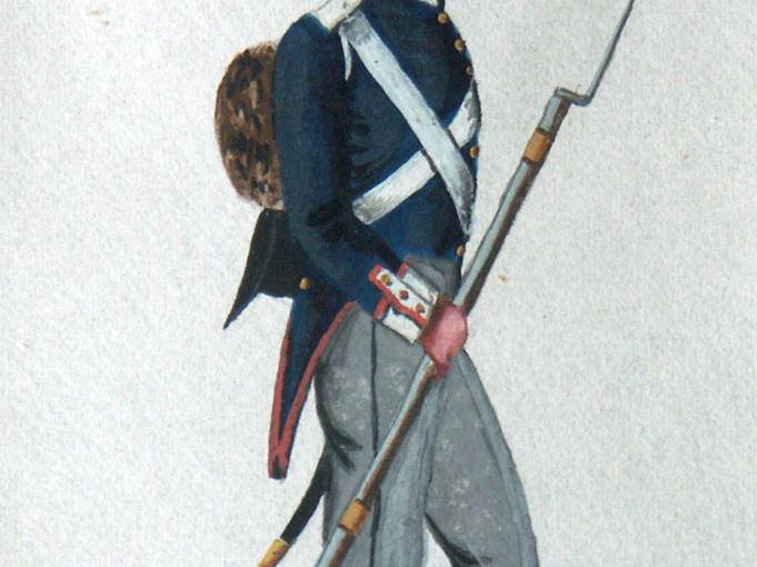 Mecklenburg - Landwehrsoldat am 27.10.1815