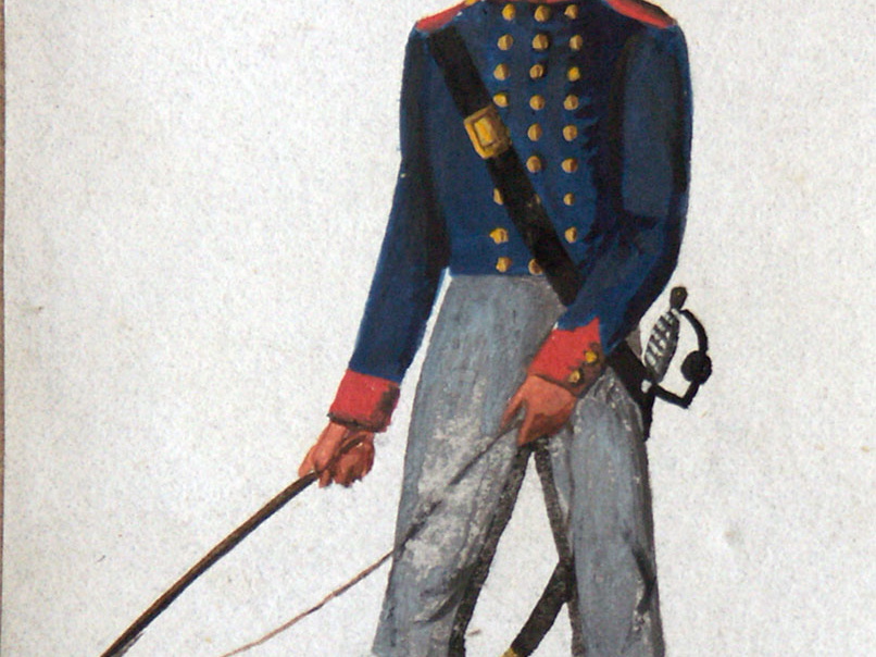Preußen - Trainsoldat am 9.9.1815
