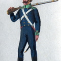 Preußen - Landwehr, Soldat des 5. westfälischen Landwehr-Infanterie-Regiments am 17.11.1815