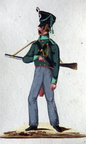 Preußen - Landwehr, Freiwilliger Jäger der westfälischen Landwehr-Infanterie am 22.11.1815