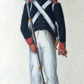 Preußen - Infanterie, Musketier vom 12. Infanterie-Regiment am 23.11.1815