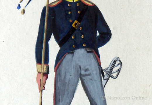 Preußen - Landwehr, Soldat des 6. Schlesischen Landwehr-Kavallerie-Regiments am 25.12.1815