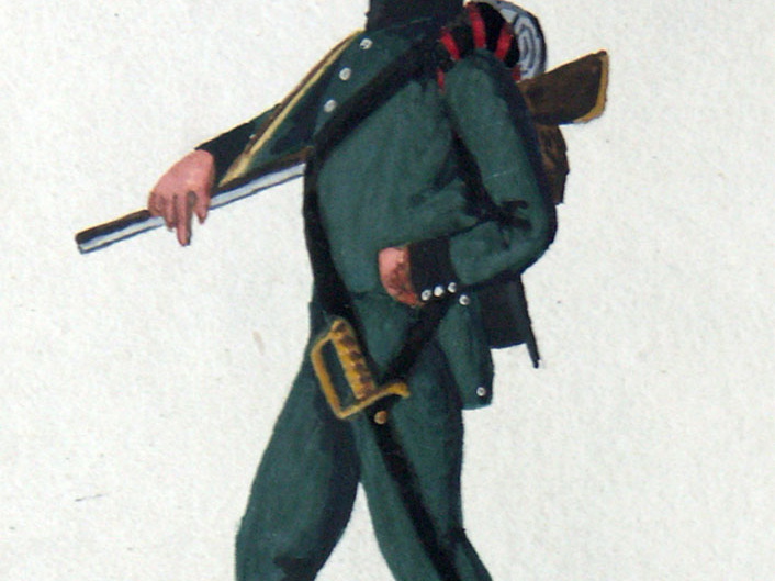 Hannover - Infanterie, Schütze vom Feldbataillon Lüneburg am 12.1.1816