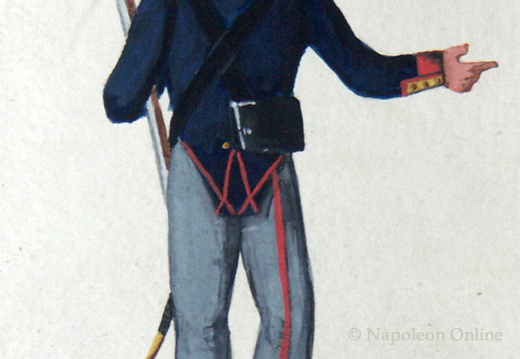 Preußen - Landwehr, Soldat vom 36. Landwehr-Infanterie-Regiment am 5.6.1818
