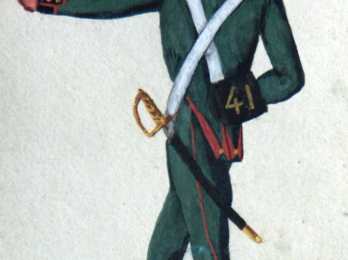 Russland - Infanterie, Soldat vom 41. Infanterie-Regiment am 8.12.1818