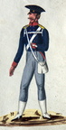 Preußen - Infanterie, Soldat vom 19. Infanterie-Regiment am 31.1.1819