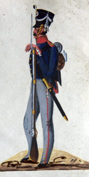 Preußen - Infanterie, Füsilier vom 12. Infanterie-Regiment (2. Brandenburgisches) am 9.12.1818