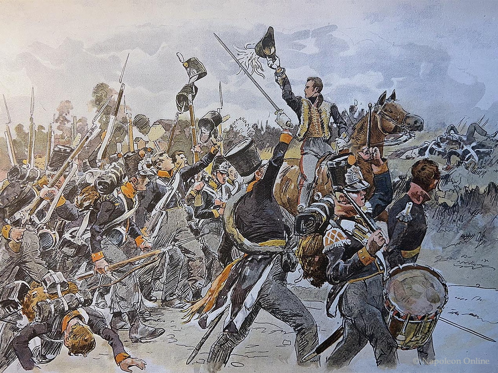 Prinz von Oranien am 16. Juni 1815 bei Quatre-Bras