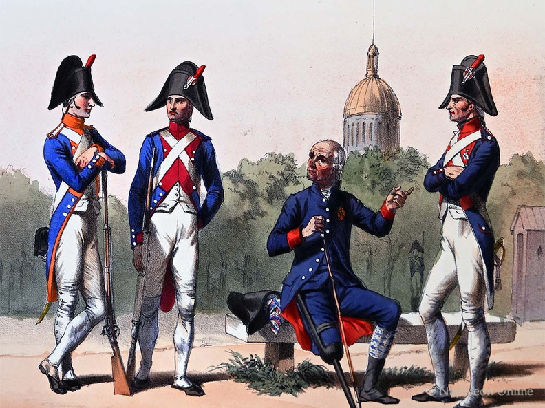 Reservekompanien der Departements, Invaliden und Veteranen 1806
