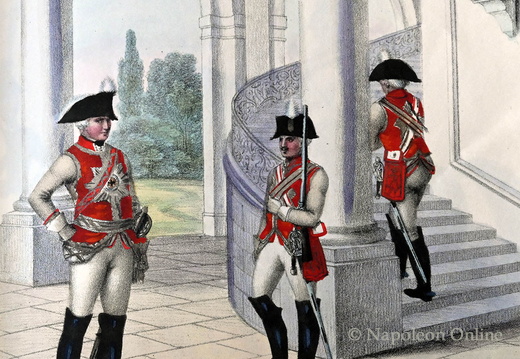 Garde du Corps - Gala-Uniform mit Supraveste 1797