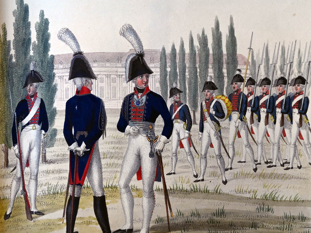 Leib-Garde Nr. 15 - Erstes Bataillon in Gala-Uniform 1806