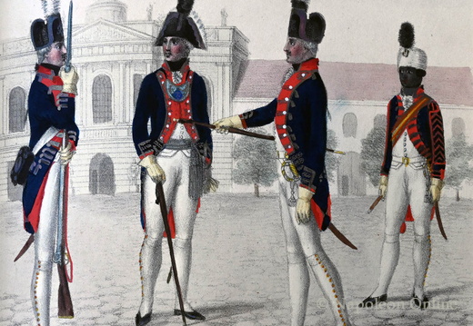 Leib-Garde Nr. 15 - Erstes Bataillon in Gala-Uniform 1797