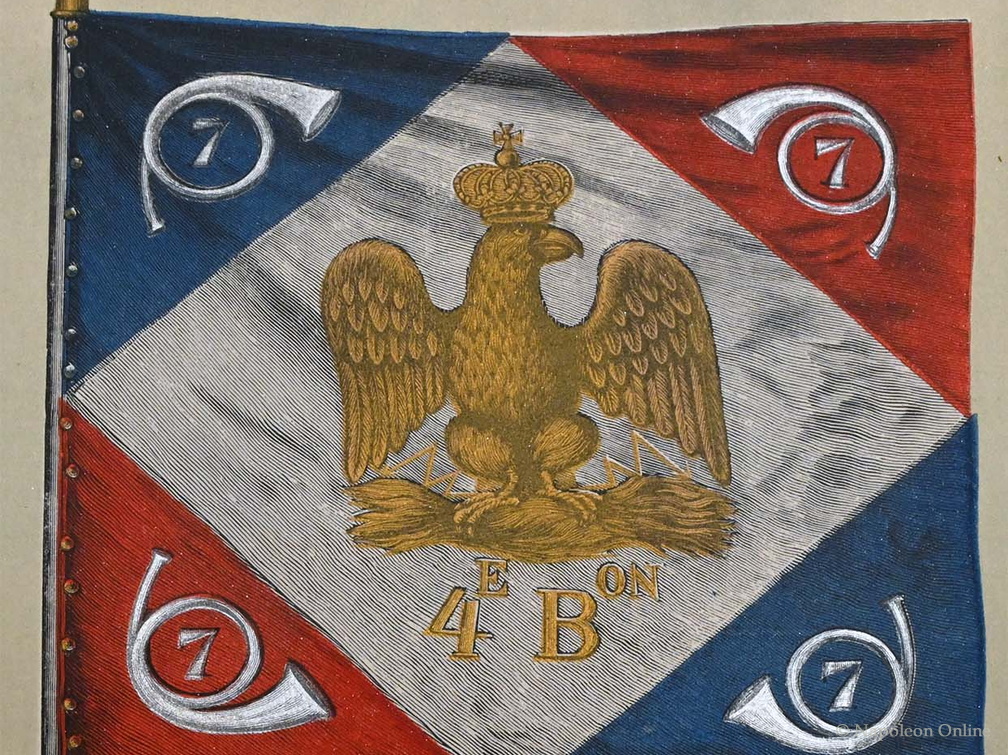 Leichte Infanterie - 7. Regiment, Fahne des 4. Bataillons