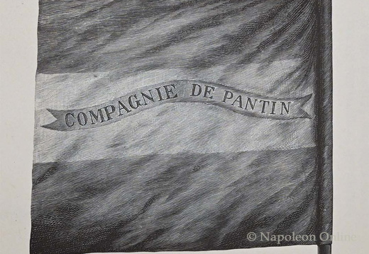 Nationalgarde von Saint d'Arc - Fahnenrückseite der Kompanie Pantin