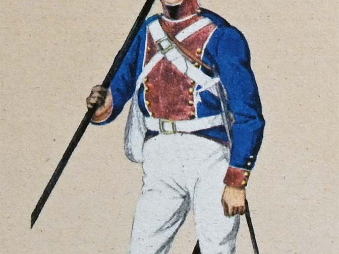 Infanterie - Linien-Infanterie-Regiment Herzog Carl, Unteroffizier 1800