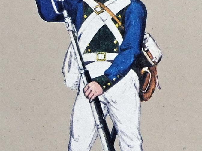 Infanterie - 12. Linieninfanterie-Regiment vakant Würzburg, Gemeiner 1803