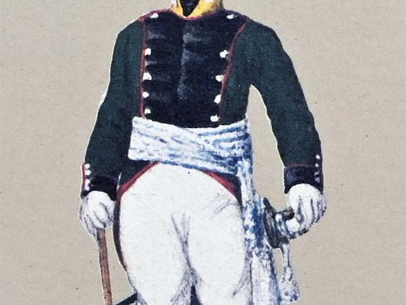 Infanterie - Leichtes Infanterie-Bataillon de la Motte, Leutnant 1803