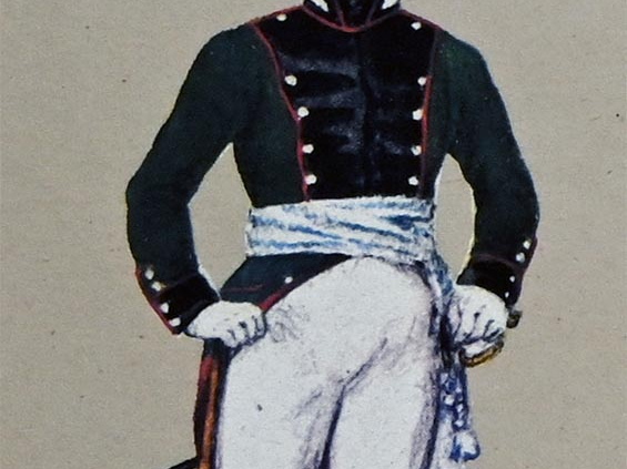 Infanterie - I. und II. Leichtes Bataillon Salern, Oberleutnant 1802