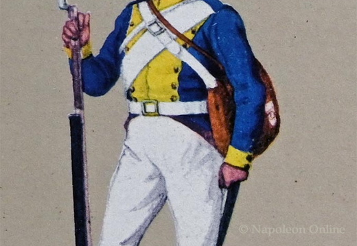 Infanterie - 9. Linieninfanterie-Regiment Ysenburg, Schütze 1804