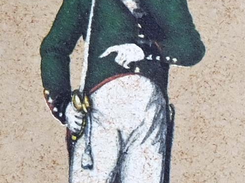 Infanterie - 5. Leichtes Infanterie-Bataillon de la Motte, Hauptmann in Felduniform 1805
