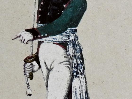 Infanterie - 7. Leichtes Infanterie-Bataillon Günter, Leutnant 1808