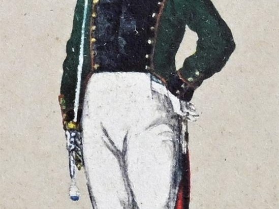 Infanterie - 2. Leichtes Infanterie-Bataillon Treuberg, Oberleutnant 1812