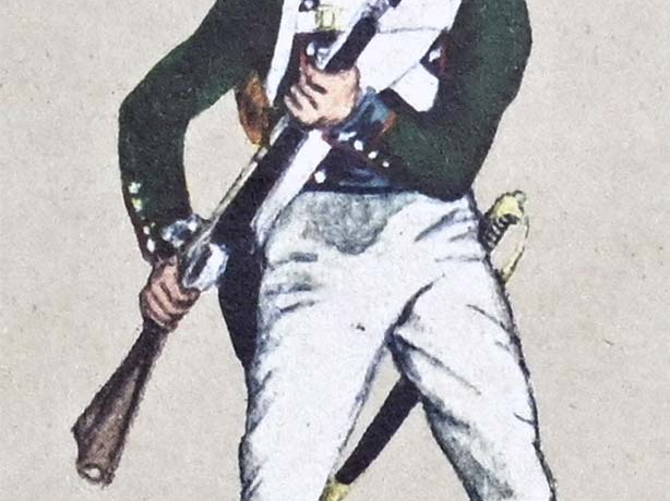 Infanterie - 5. Leichtes Infanterie-Bataillon Butler, Soldat der Karabinierkompanie 1811