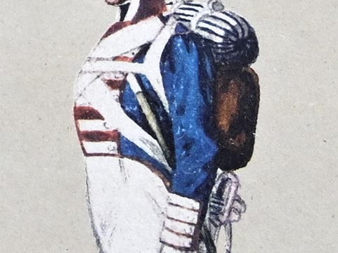 Infanterie - Grenadier-Garde, Unteroffizier in Gala-Uniform 1814