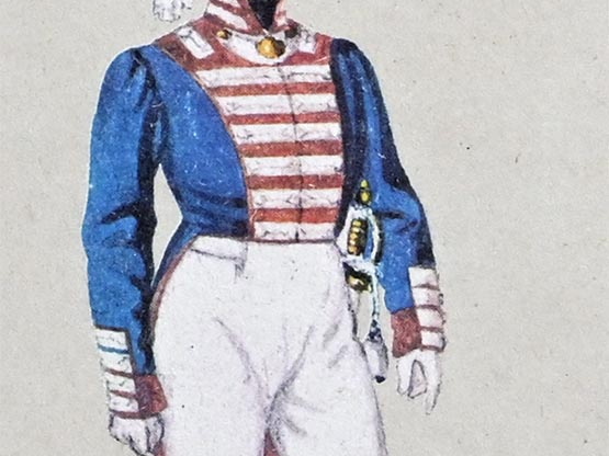 Infanterie - Grenadier-Garde, Oberleutnant in Gala-Uniform 1814