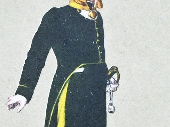 Infanterie - Freiwilliges Jägerkorps, Offizier 1813