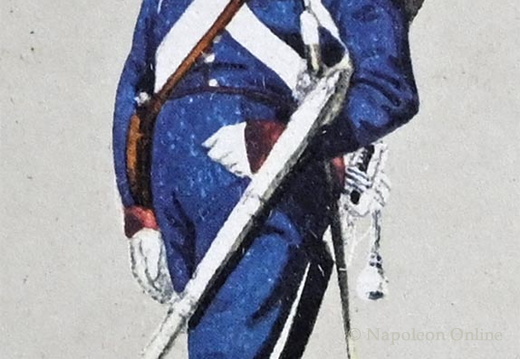 Infanterie - 1. National-Feldbataillon Augsburg, Unteroffizier 1813