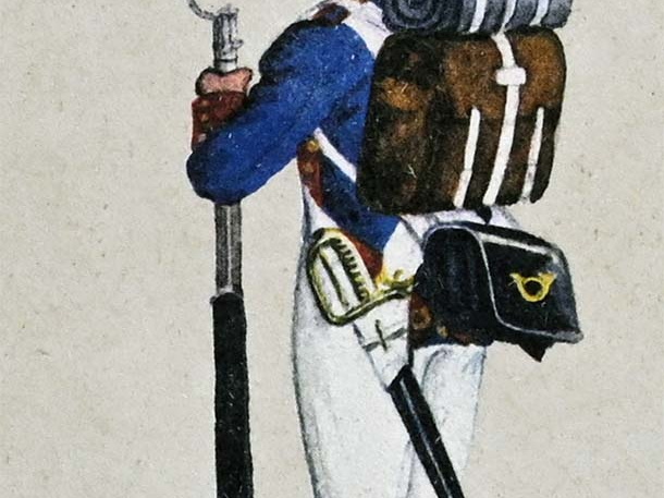 Infanterie - Linieninfanterie, Schütze der 3. Schützenkompanie 1814